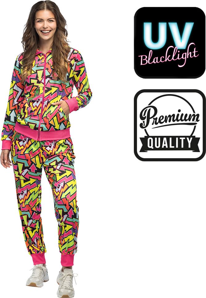 Meerkleurige Street Art Trainingspak Dames