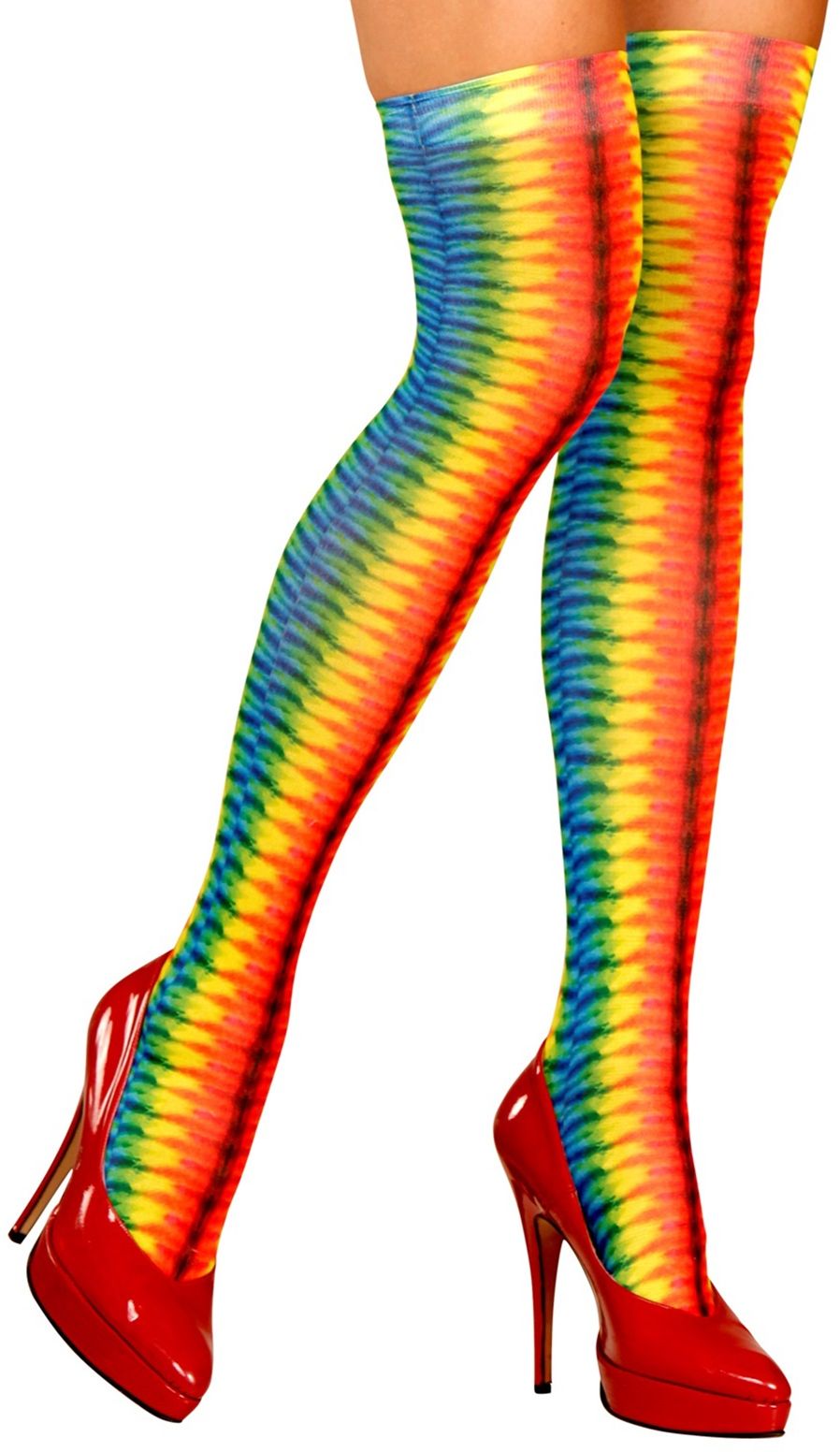 Meerkleurige Thigh Highs