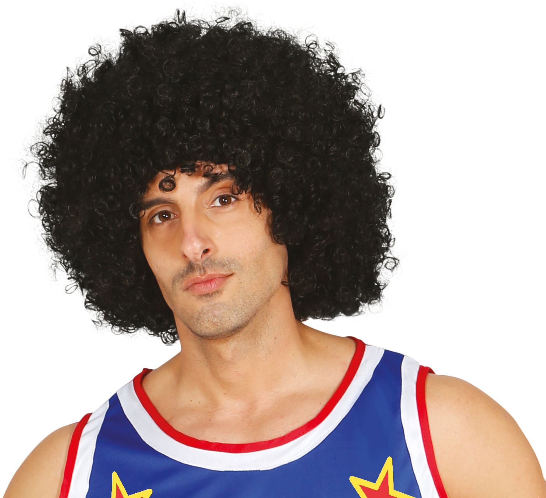 Mega Afro Pruik Zwart