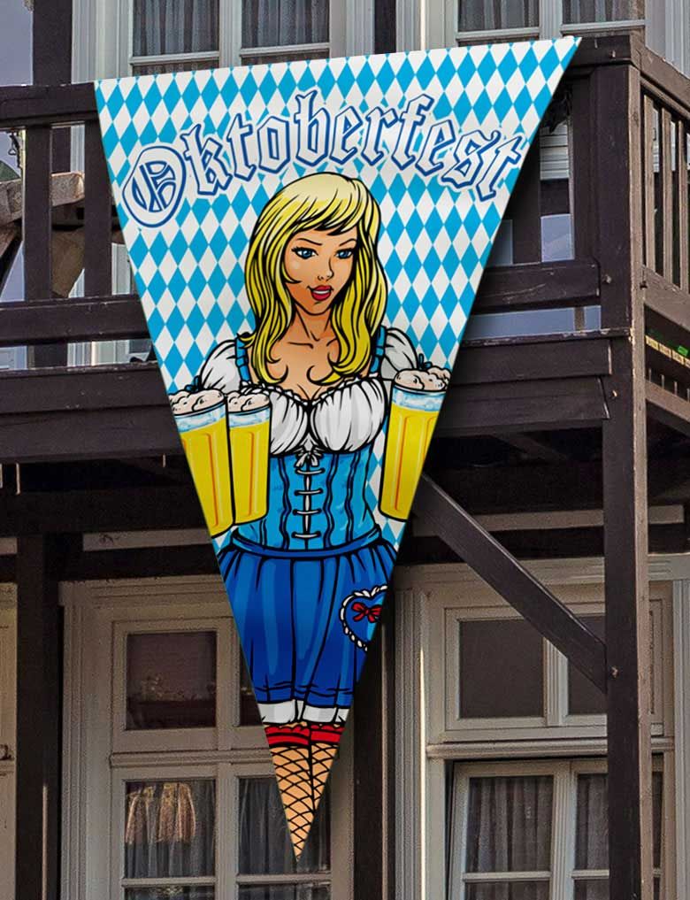 Megavlag Oktoberfest Bierfestival 150cm