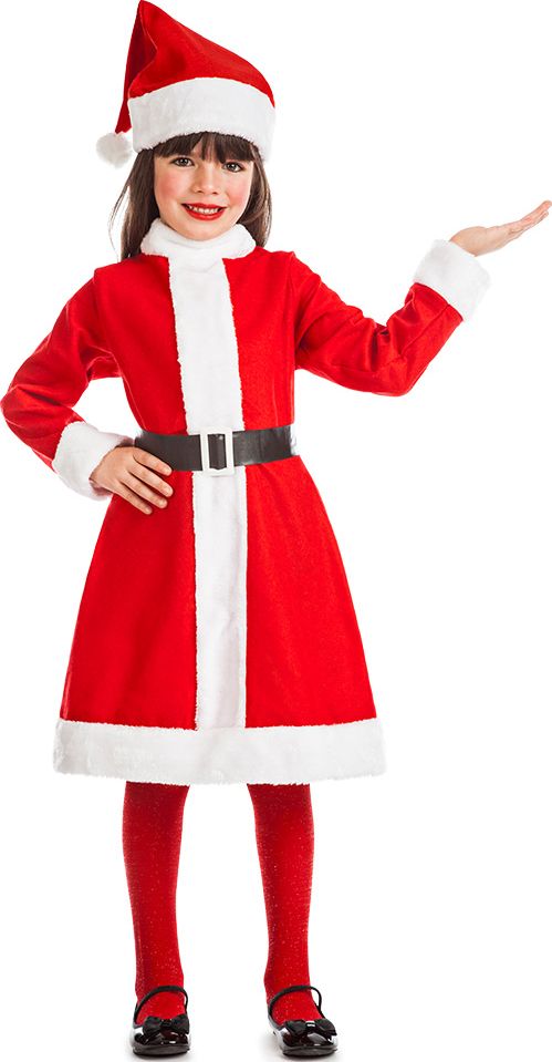 Meisjes Kerstkostuum Carol Claus