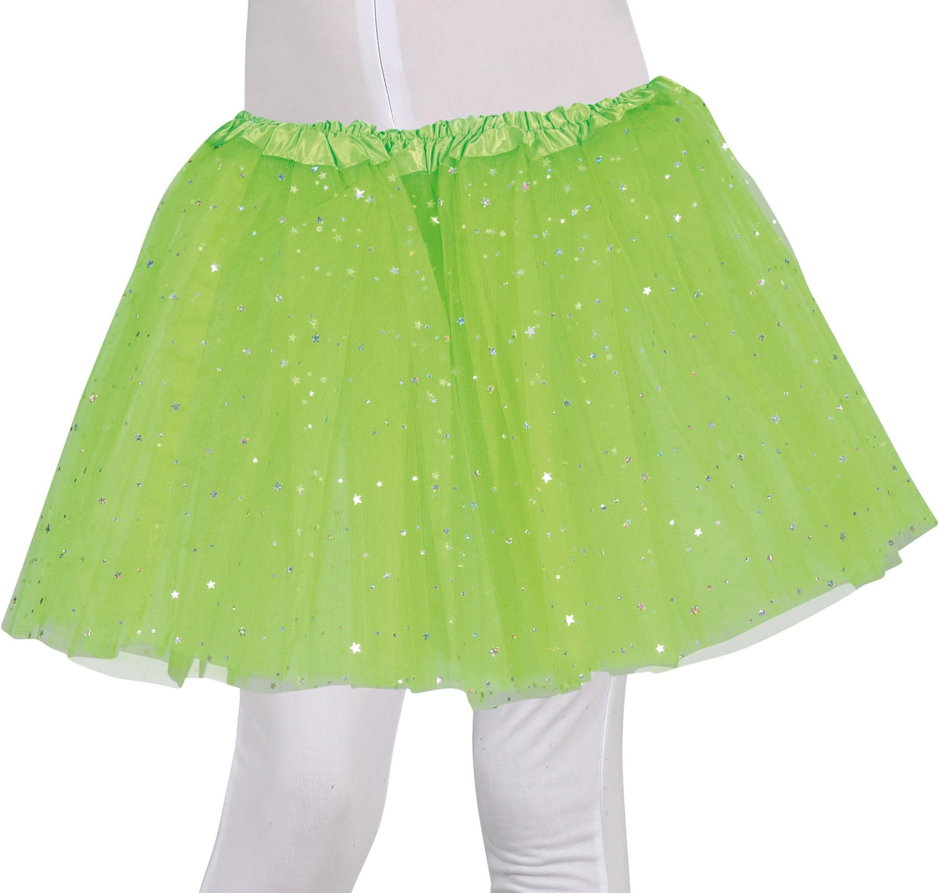 Meisjes Tutu Sterren Limoen Groen 30cm