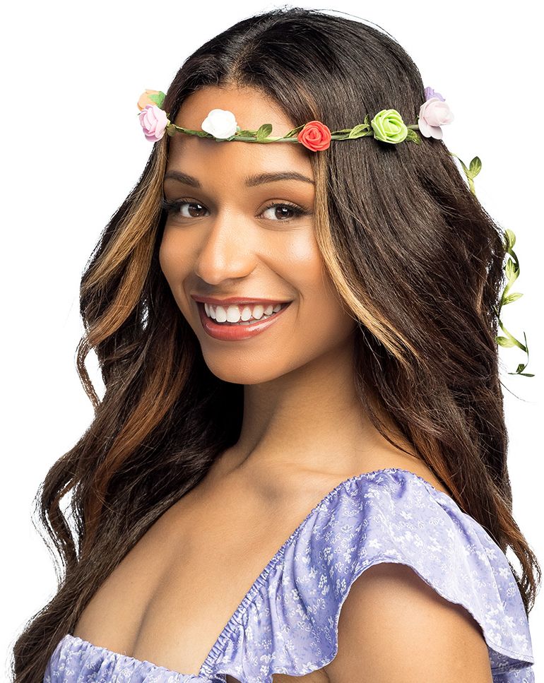 Menorca Kleurrijke Bloemen Hoofdband