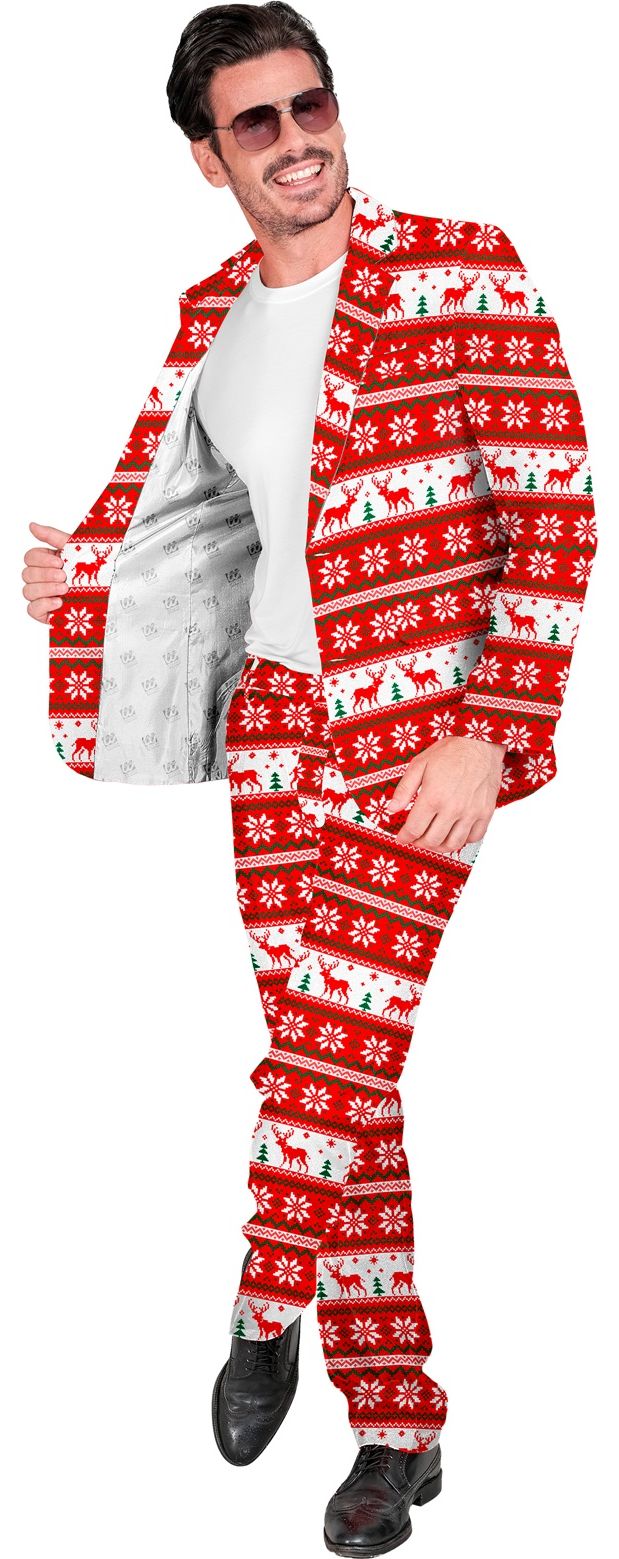 Merry Christmas Kostuum Heren Rood
