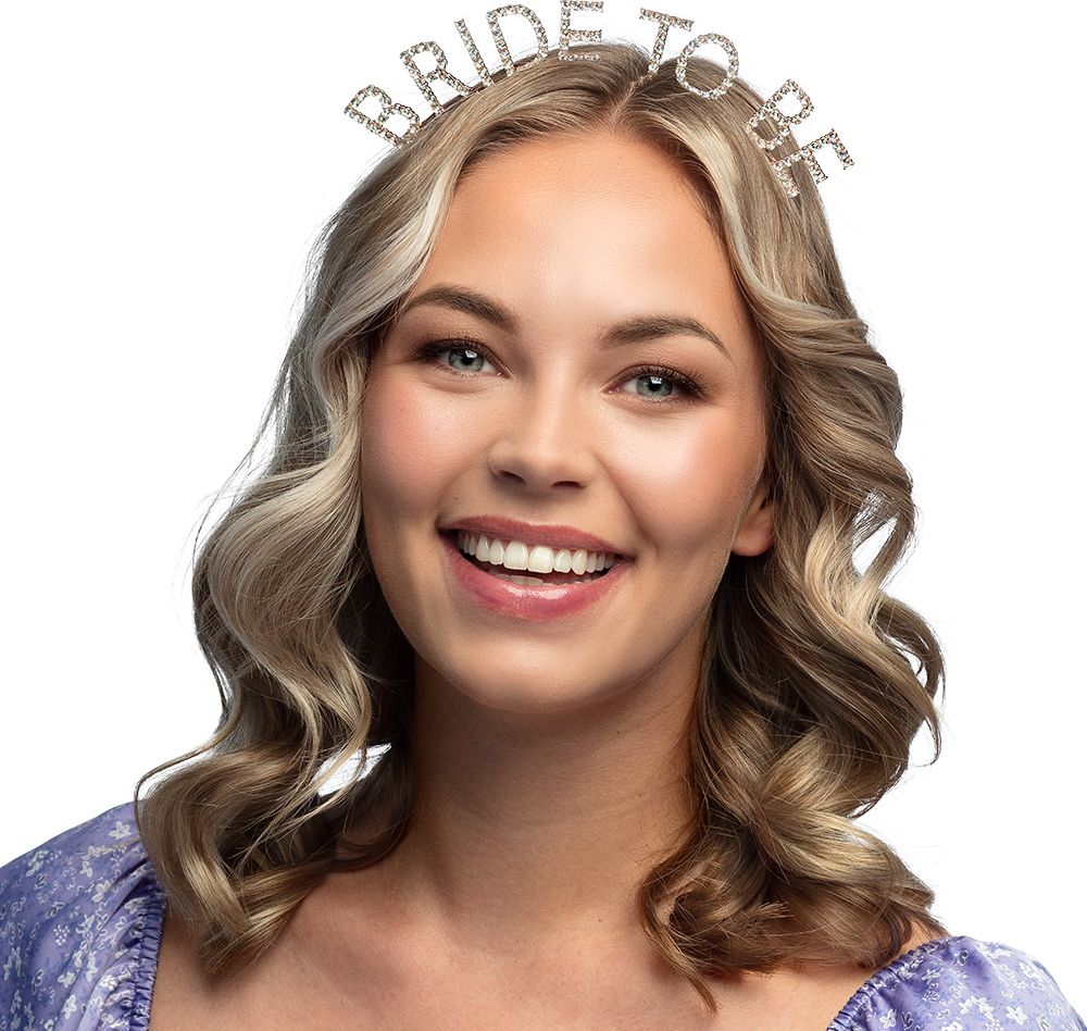 Metalen Diadeem 'Bride To Be' Vrijgezellenfeest