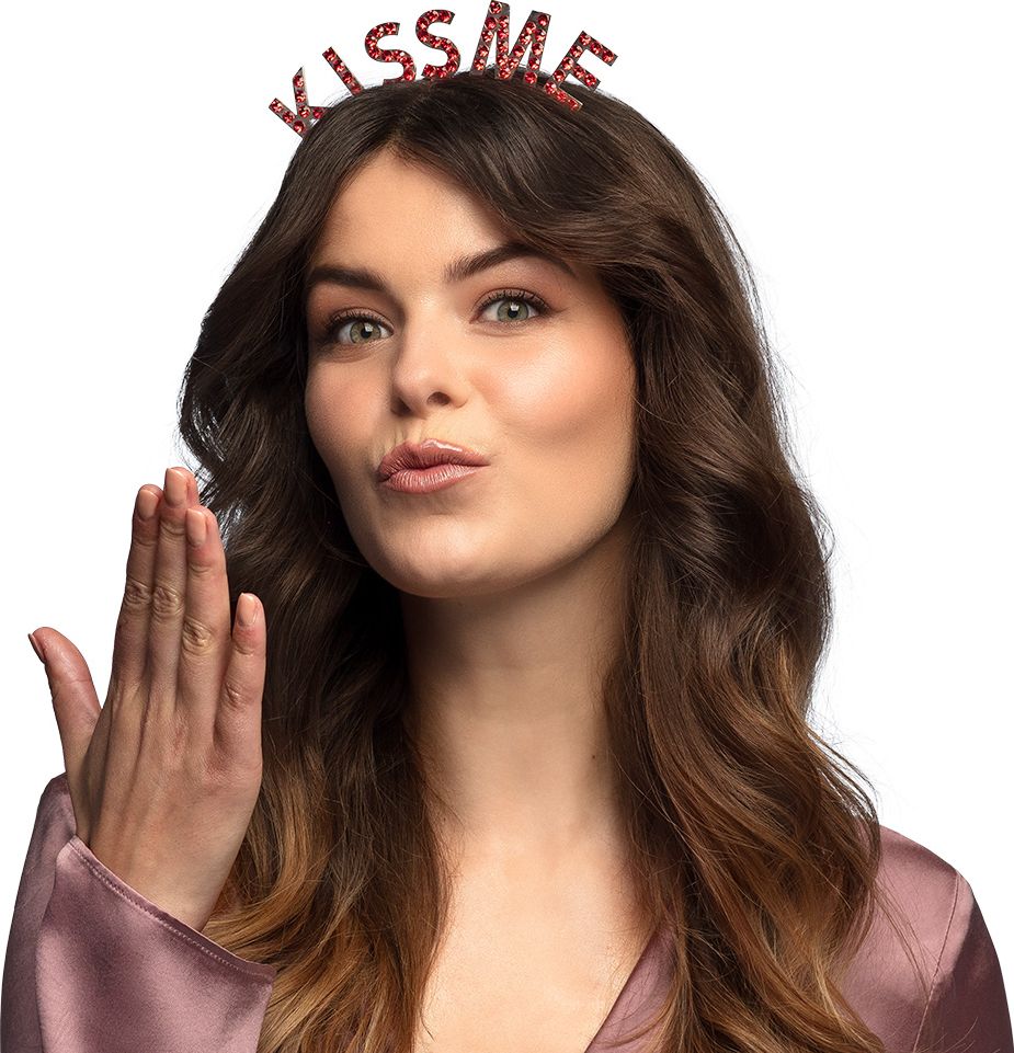 Metalen Diadeem 'Kiss Me'