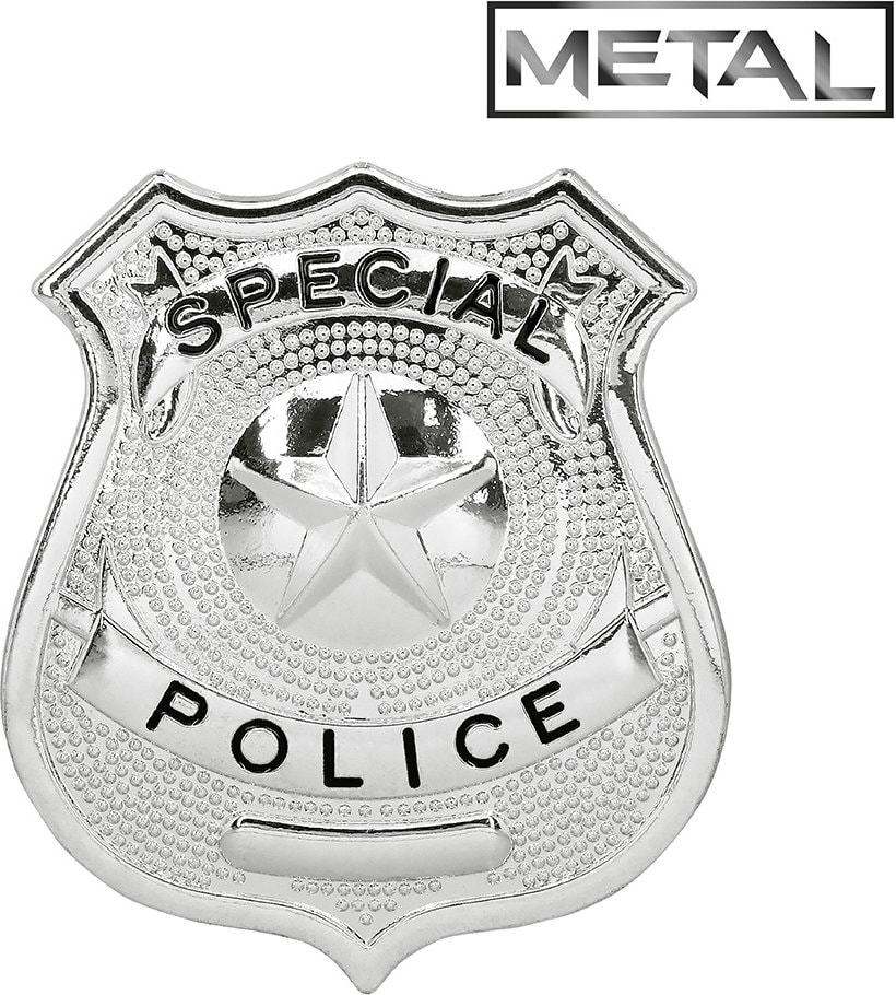 Metalen Politie Badge Speciale Politie Volwassenen