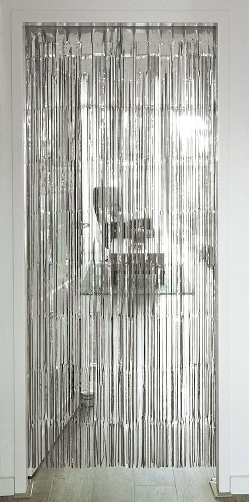 Metallic Franjegordijn Zilver