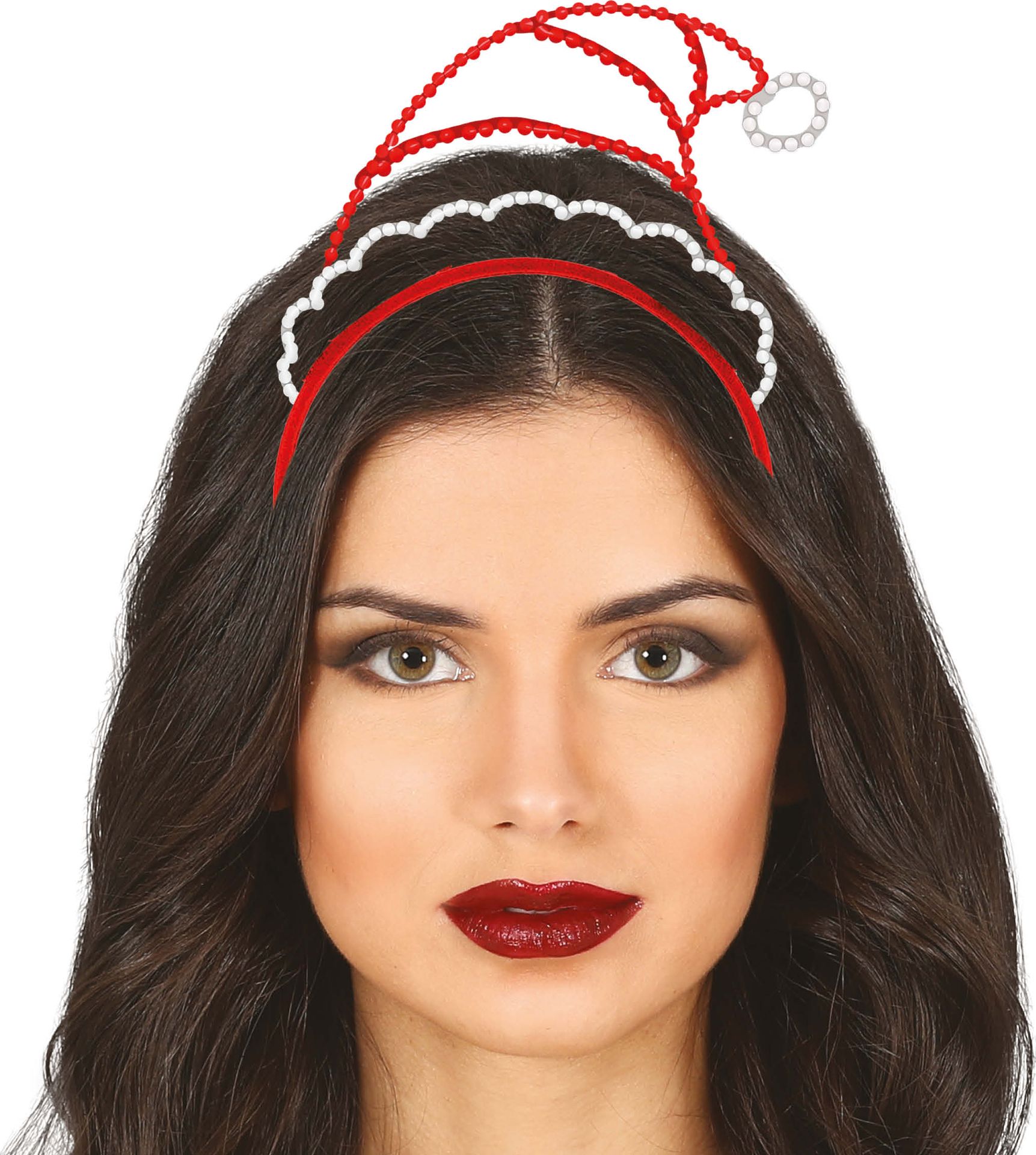 Metallic Kerstman Muts Haarband