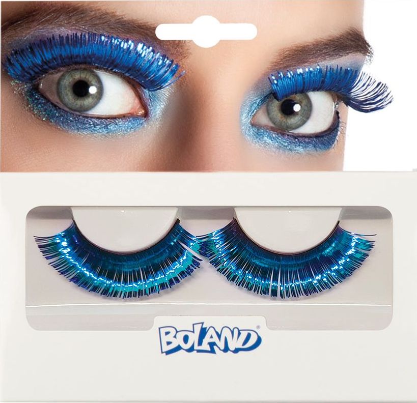 Metallic Nep Wimpers Blauw