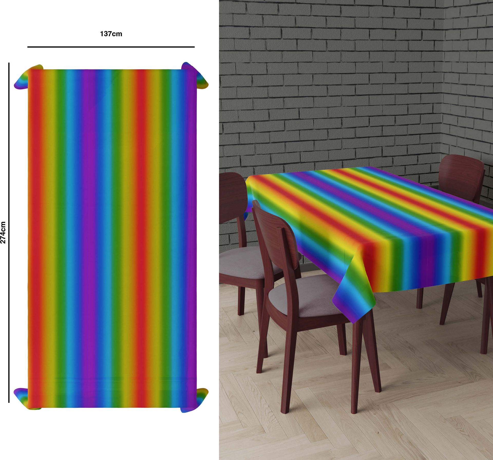 Metallic Rainbow Party Tafelkleed