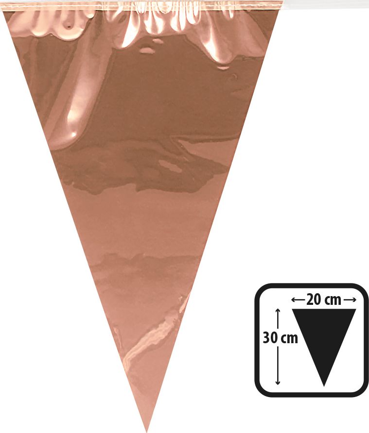 Metallic Vlaggenlijn Rosegoud