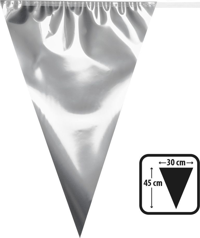 Metallic Vlaggenlijn Xl Zilver