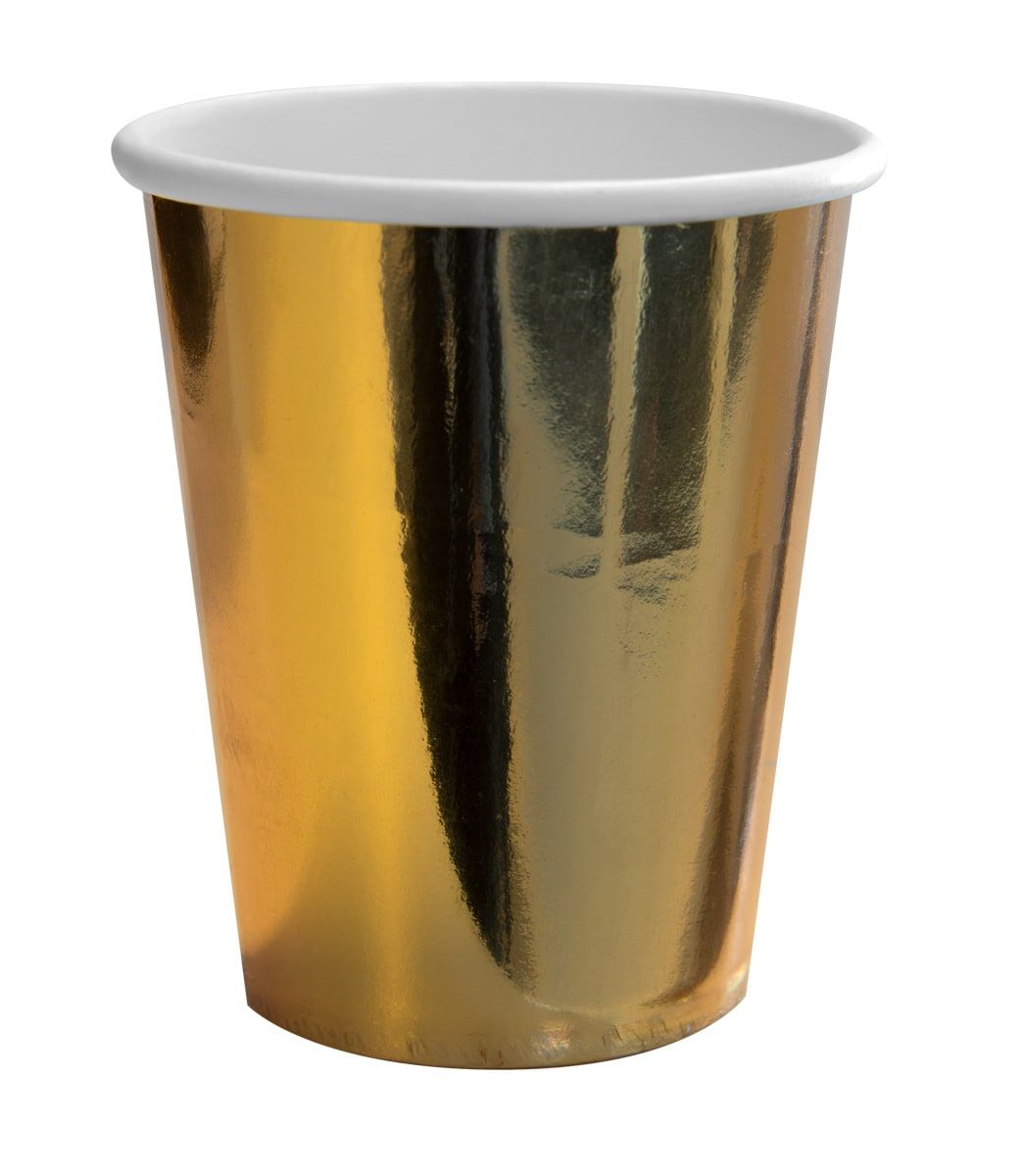 Metallic Wegwerp Bekers Goud