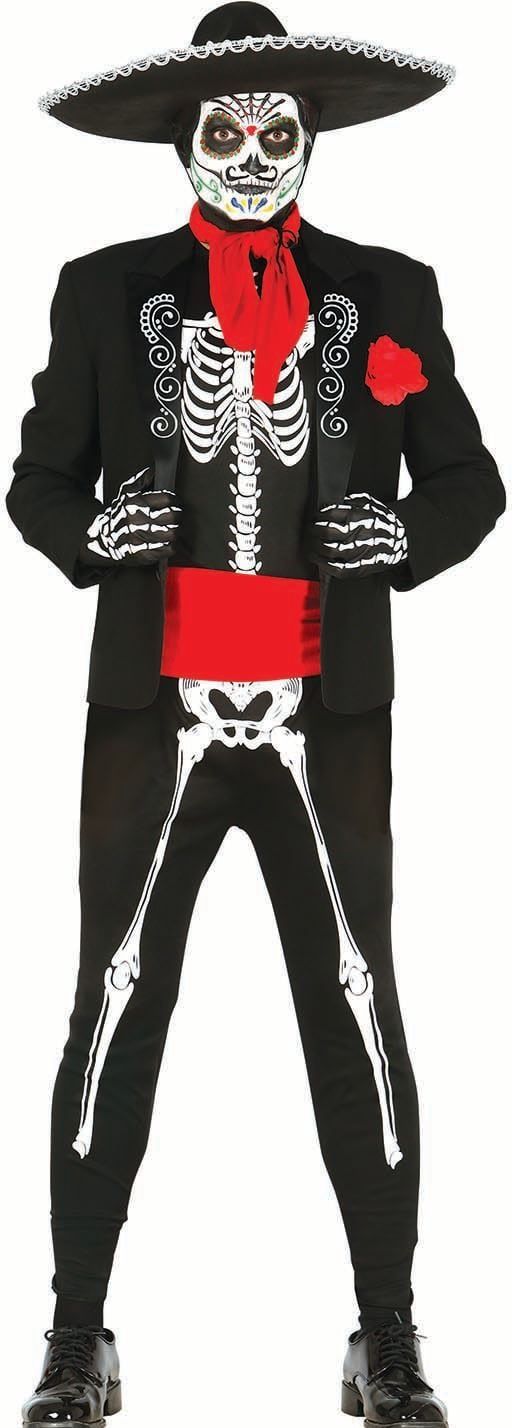 Mexicaan Skelet Kostuum Jongens 14-16 Jaar
