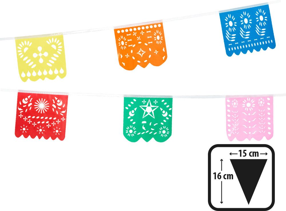 Mexico kleurrijke party vlaggenlijn