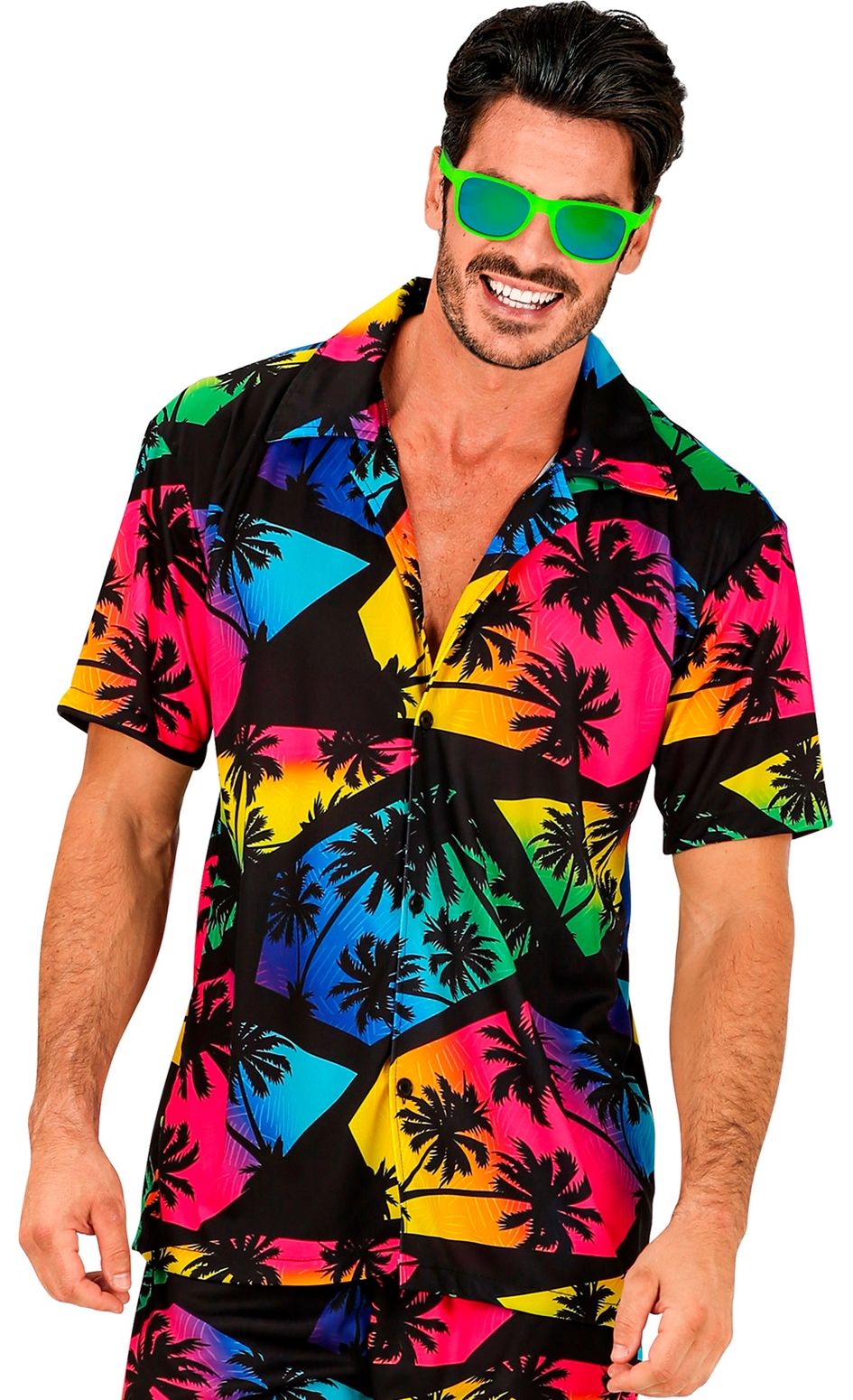 Miami vice party shirt heren