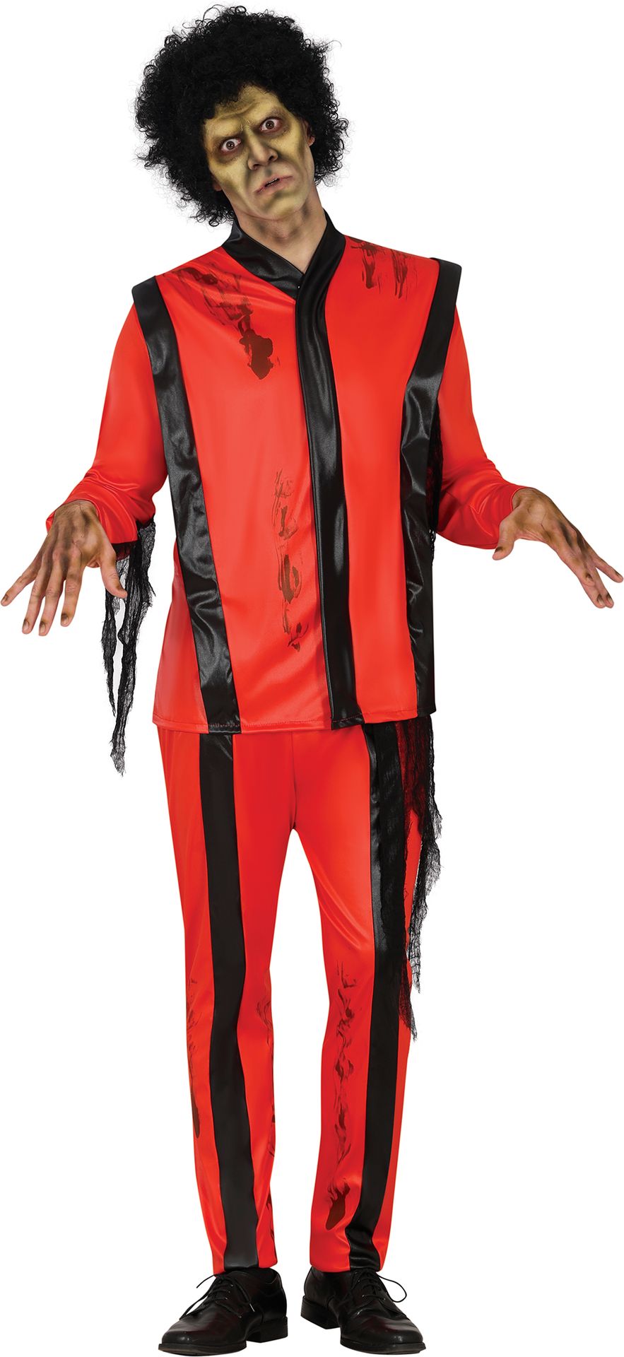 Michael Jackson Thriller Halloween Kostuum Heren Rood Zwart