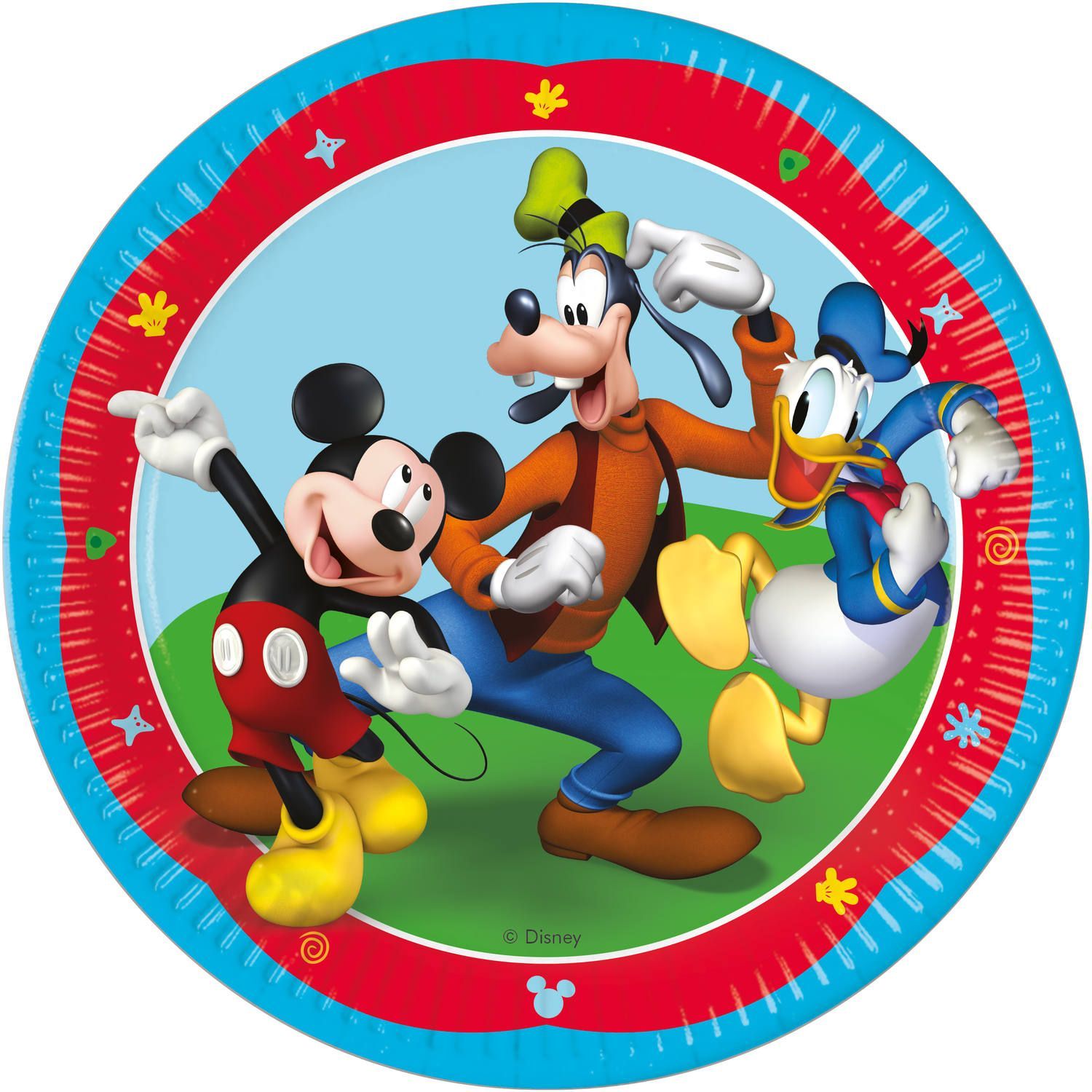 Mickey Mouse Kinderfeestje Bordjes 8 Stuks