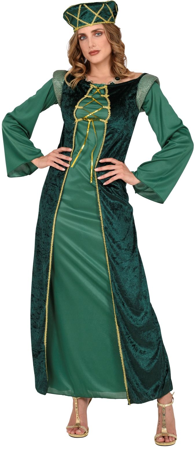 Middeleeuwse Groene Jurk