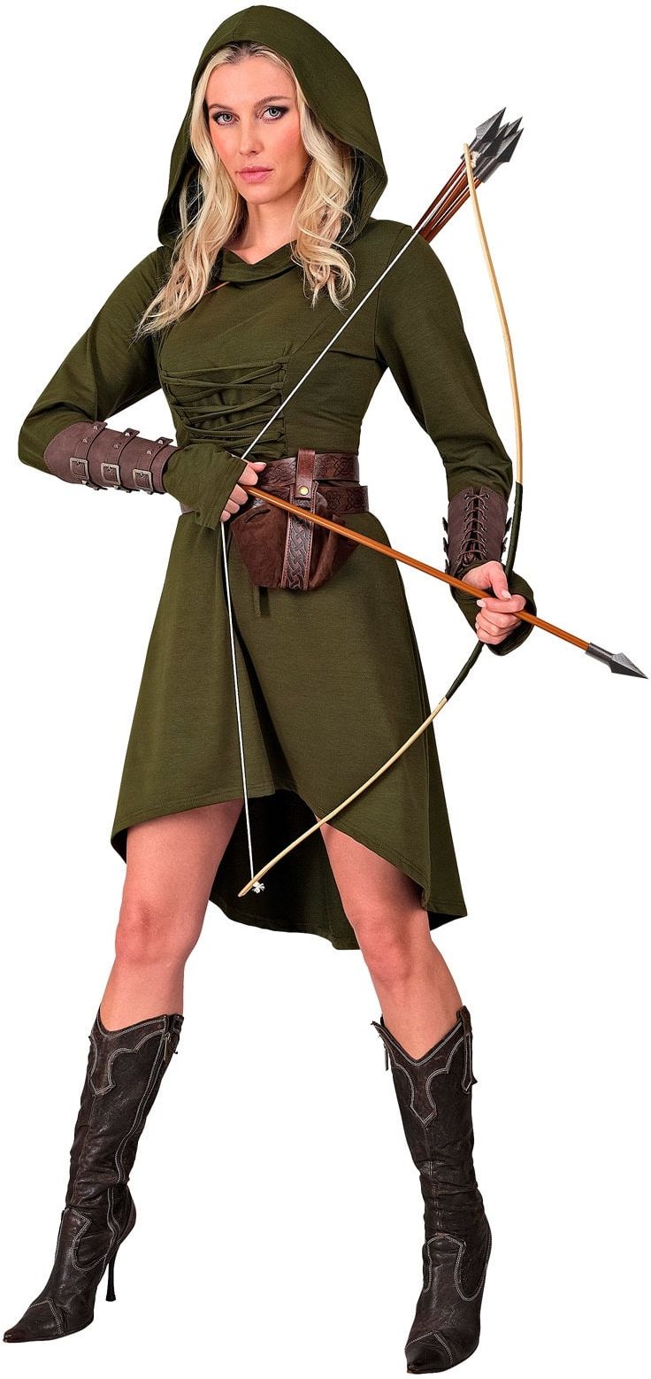 Middeleeuwse Jurk Groen Dames