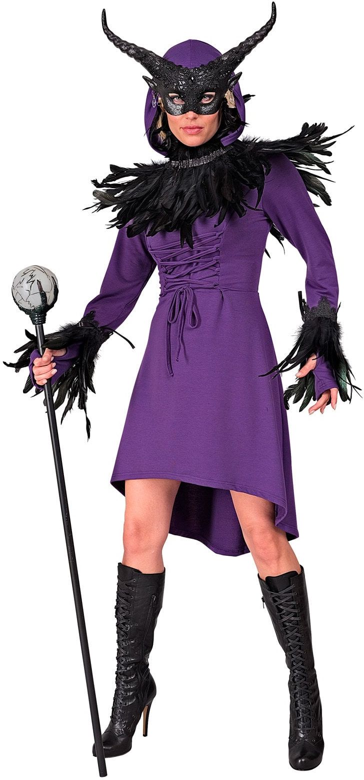 Middeleeuwse Jurk Paars Dames