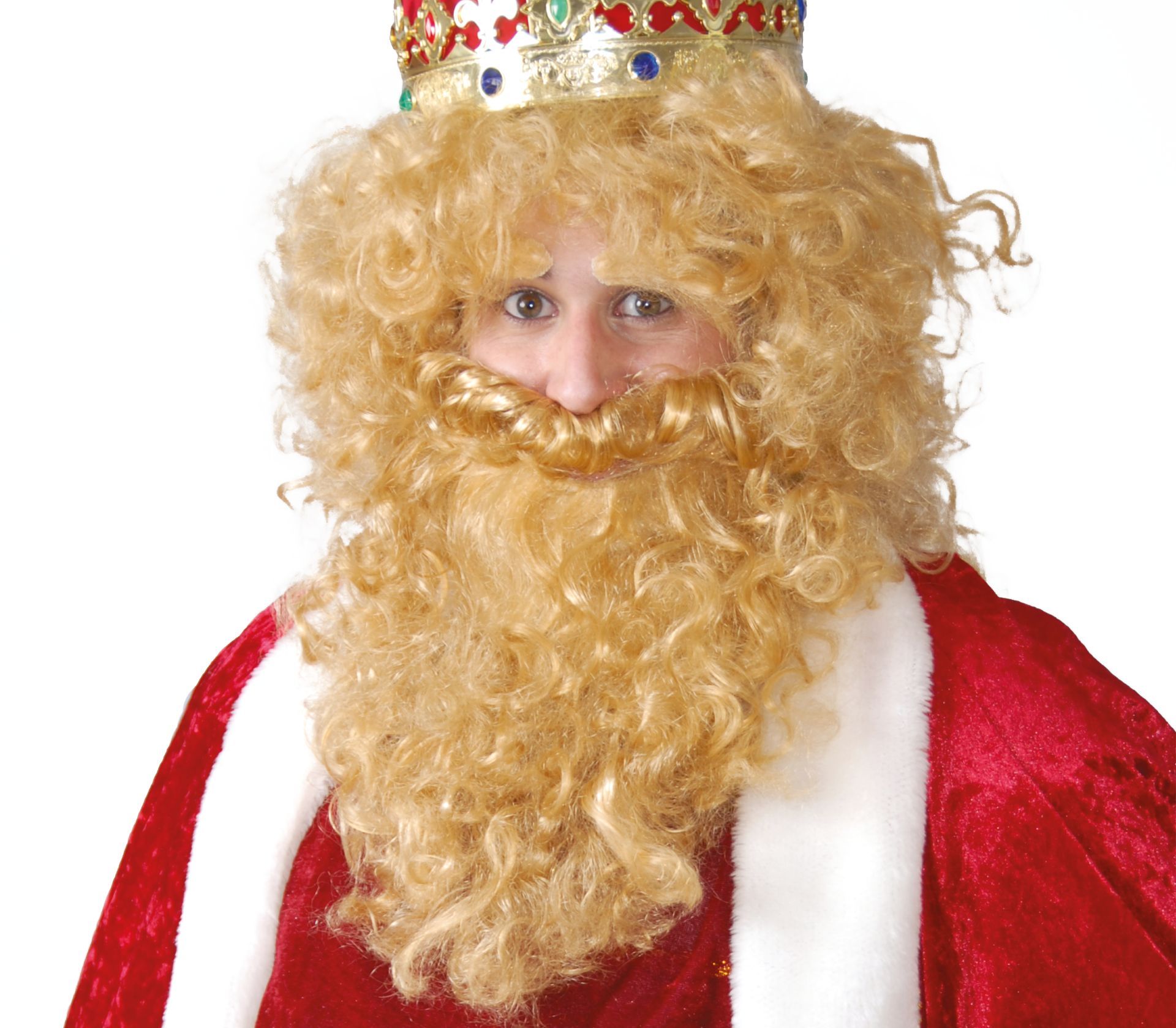 Middeleeuwse Koning Pruik