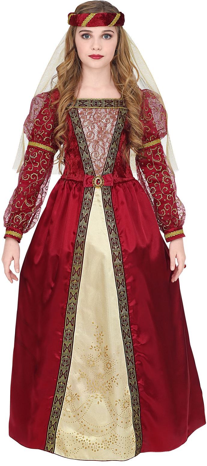 Middeleeuwse Prinsessen Jurk Rood