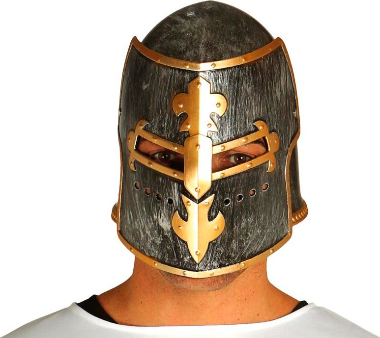 Middeleeuwse Ridder Helm Grijs