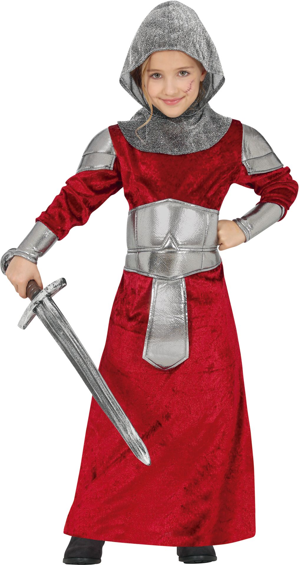 Middeleeuwse ridder outfit meisje