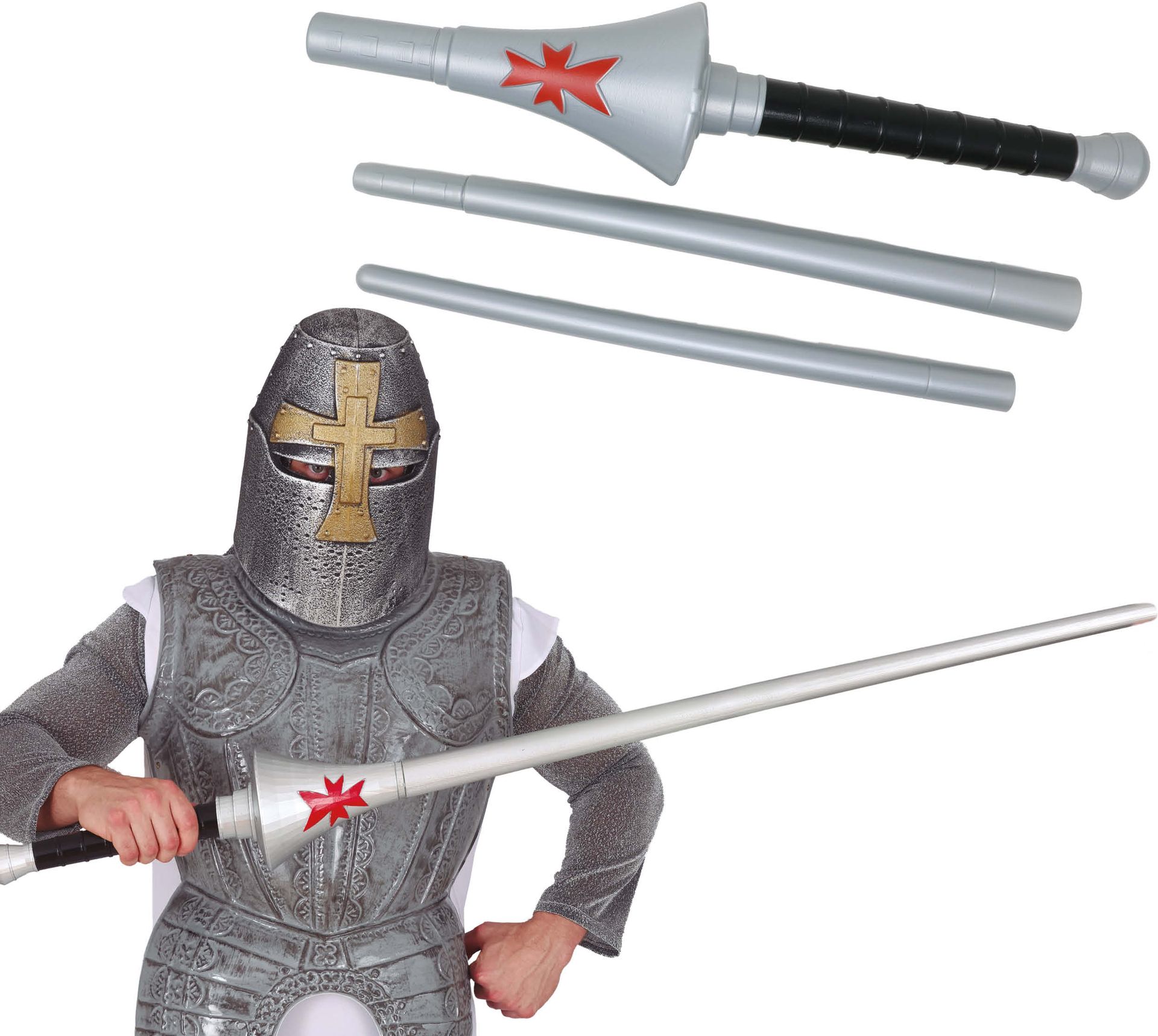 Middeleeuwse Ruiter Lans 125cm Opvouwbaar