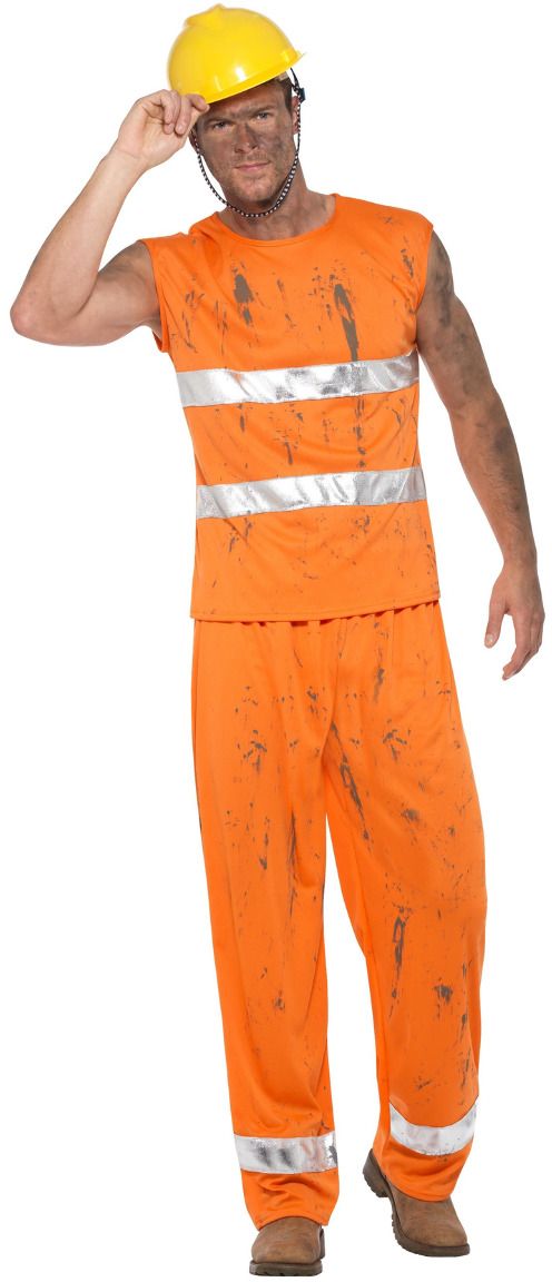 Mijnwerker oranje kostuum