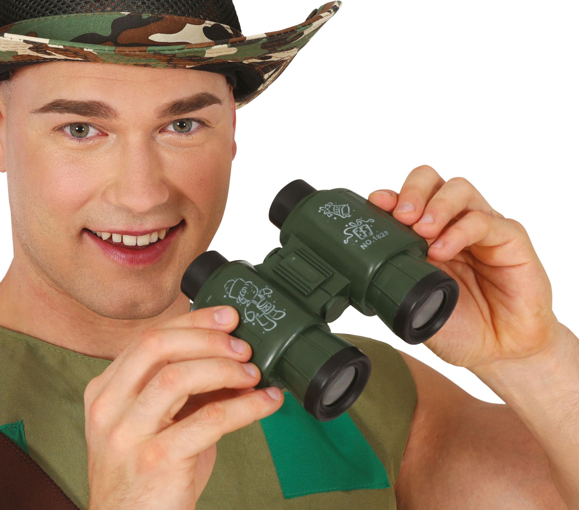 Militair Verrekijker Carnaval Groen Plastic