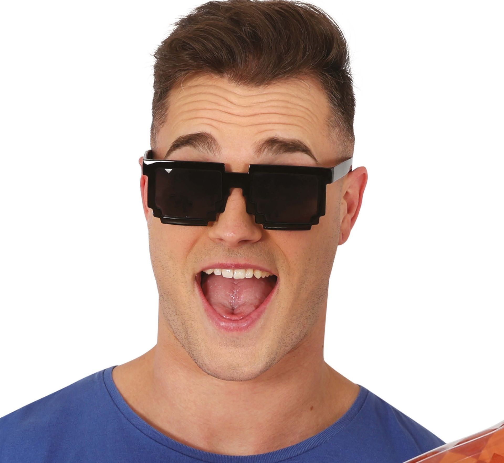 Minecraft Zwarte Pixel Bril Volwassenen