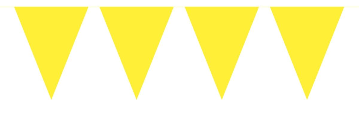 Mini vlaggenlijn geel 3 meter