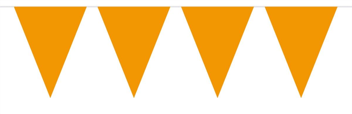 Mini vlaggenlijn oranje 3 meter