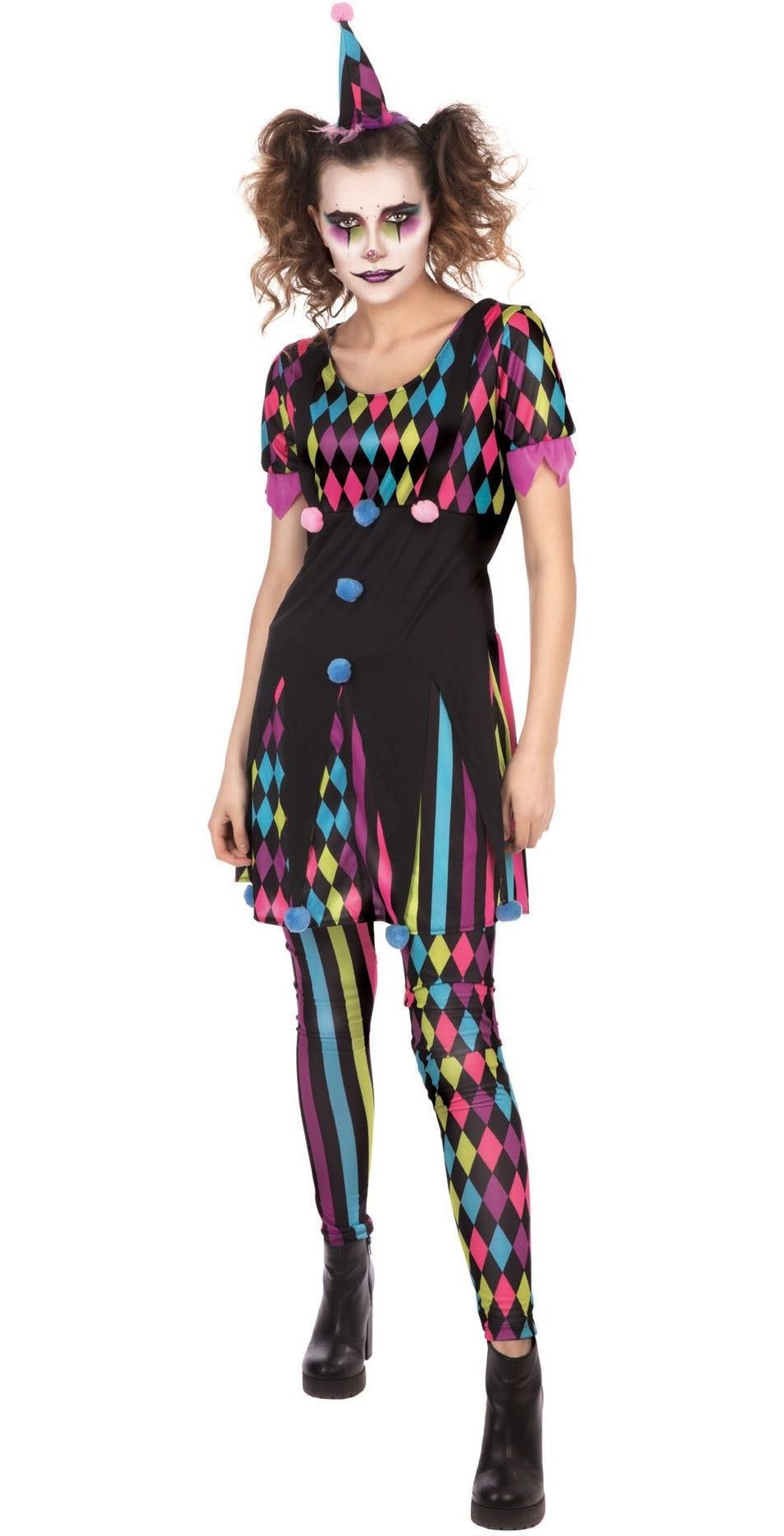 Mischief Clown Dames Kostuum