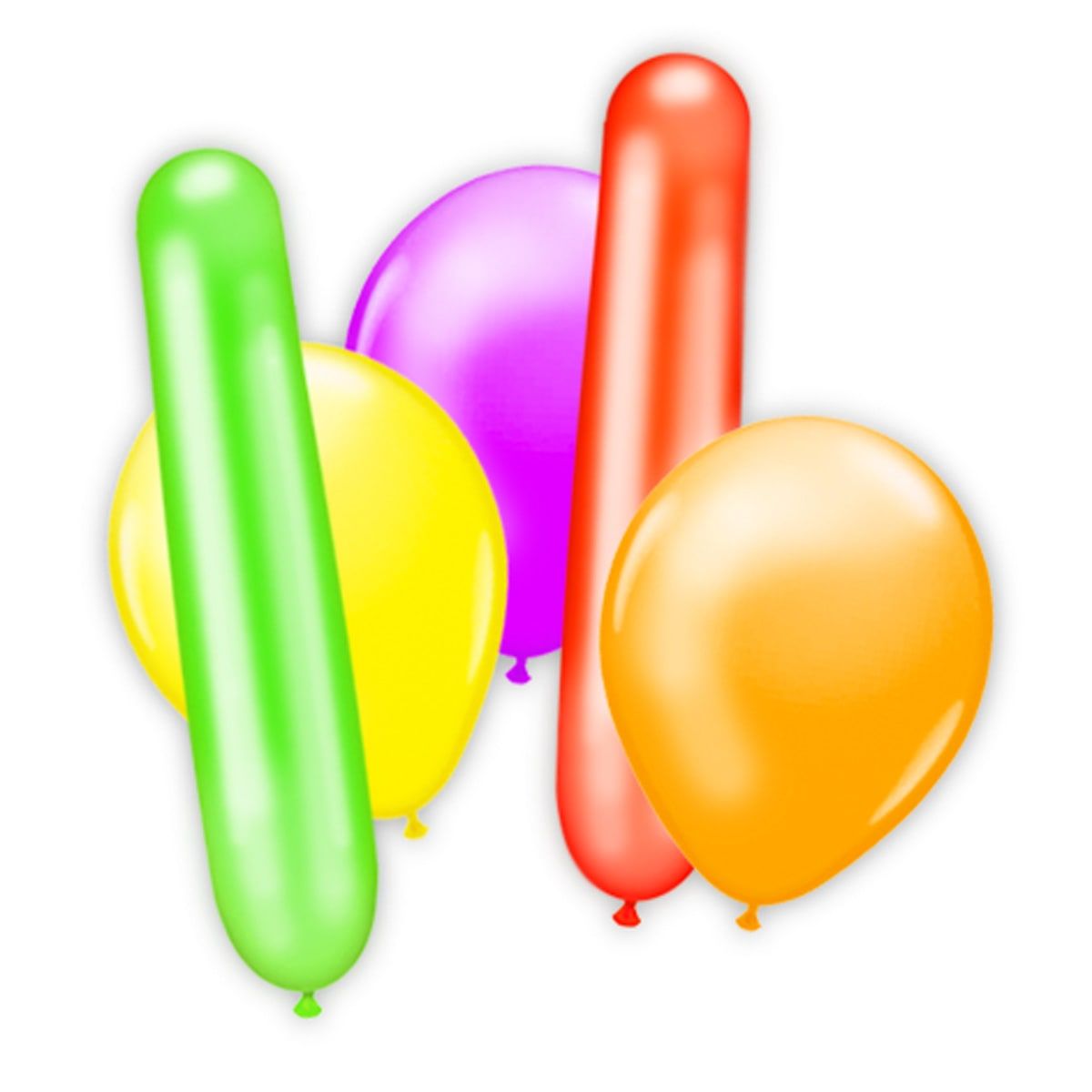 Mix van 20 gekleurde ballonnen