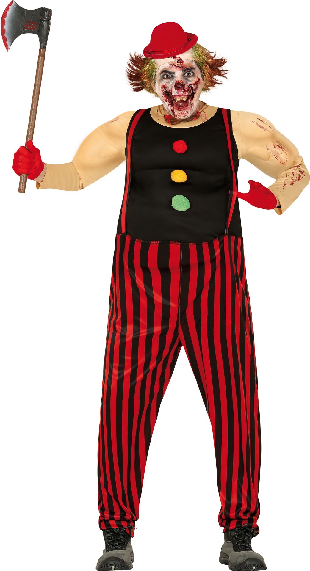 Moordlustige clown kostuum