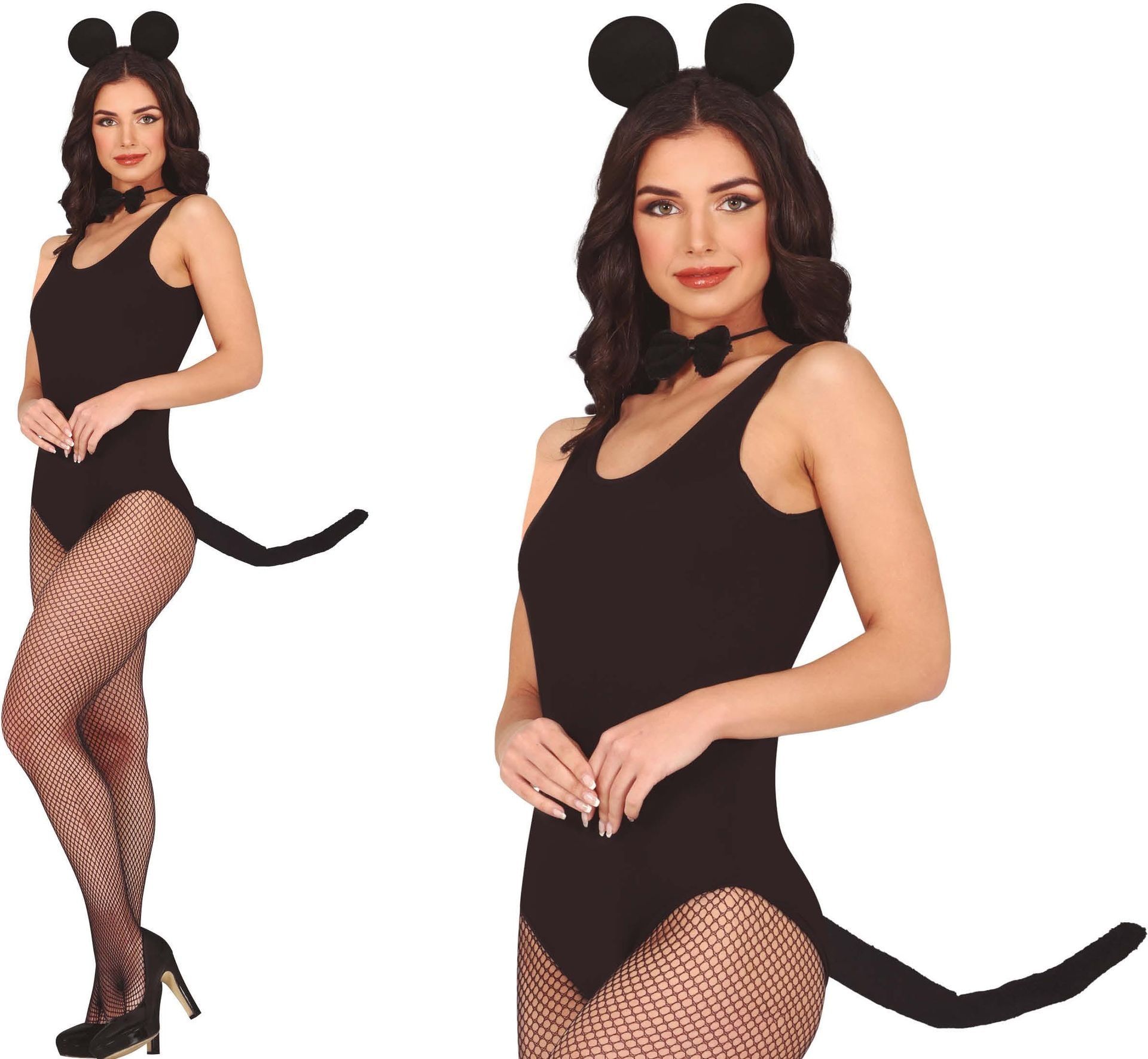 Muizen set Staart Hoofdband Vlinderdas Vrouwen