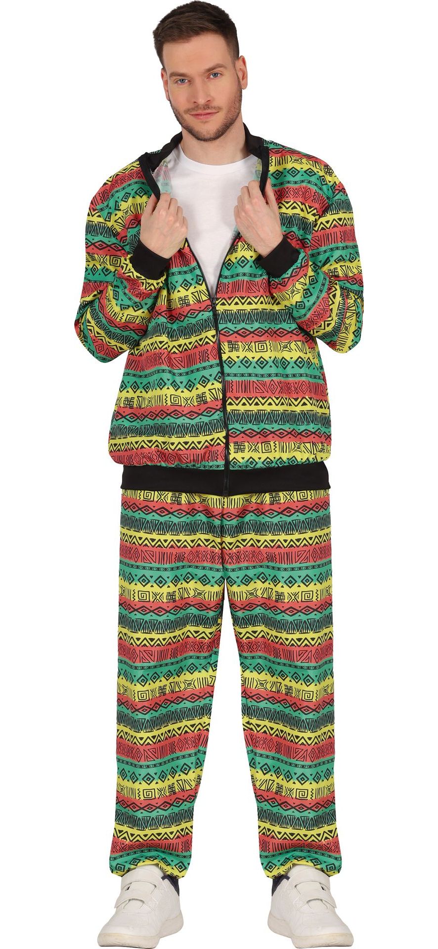 Multicolor Rasta Tracksuit 80's 90's
