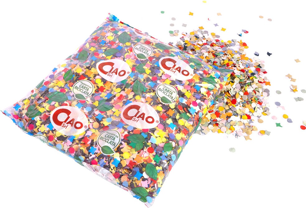 Multikleur Confetti Zak 400g
