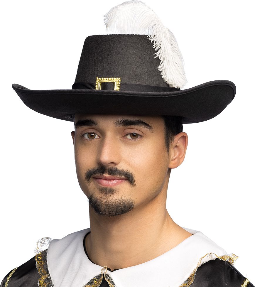 Musketier Andre Hoed met Veer Zwart