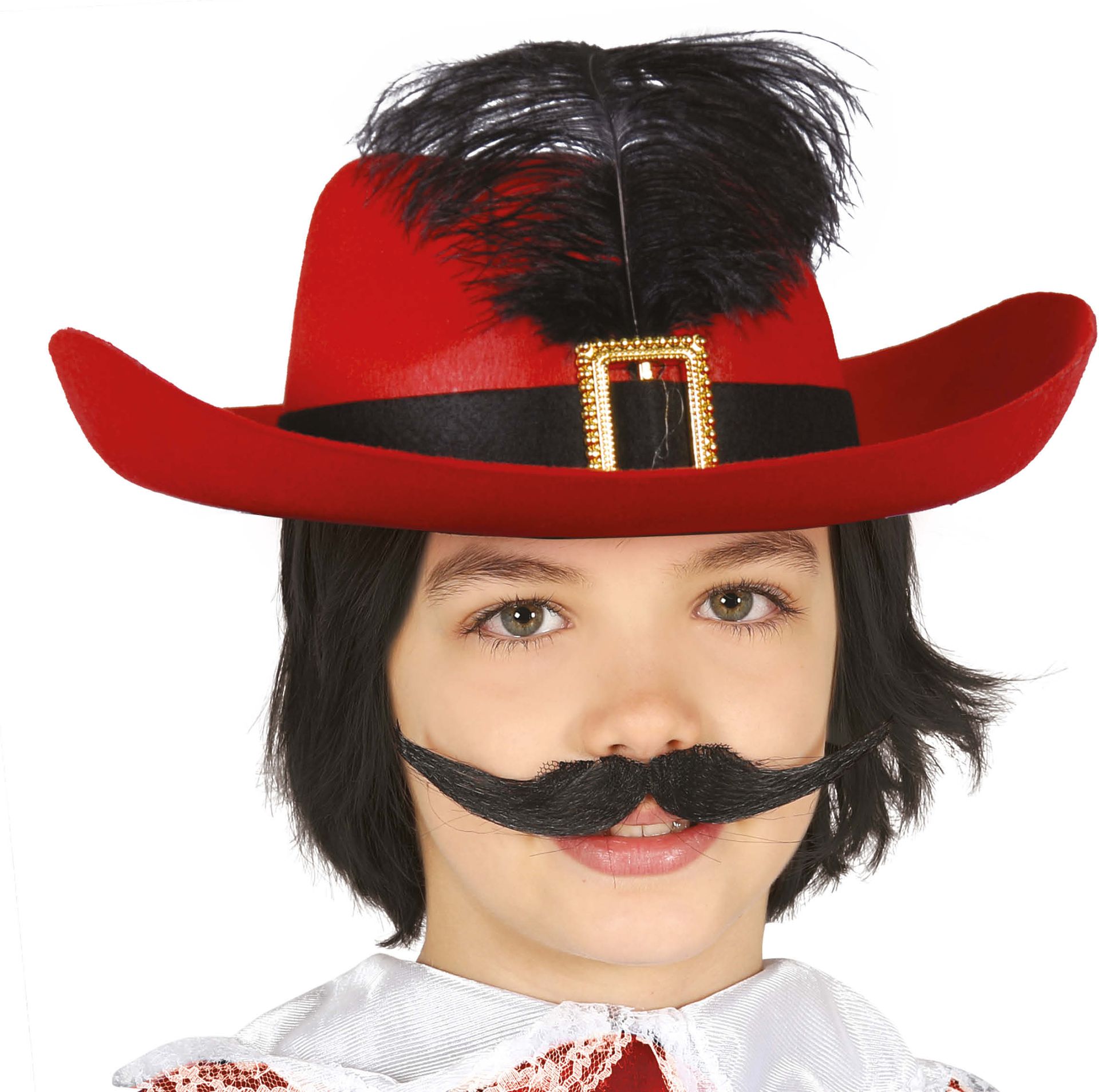 Musketier Hoed Rood Kind