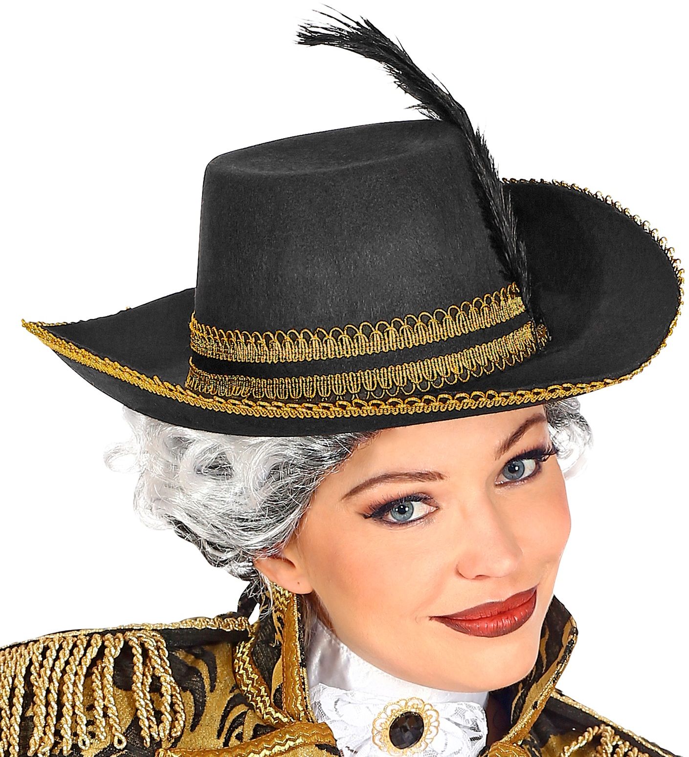 Musketier Hoed Velt met Veer