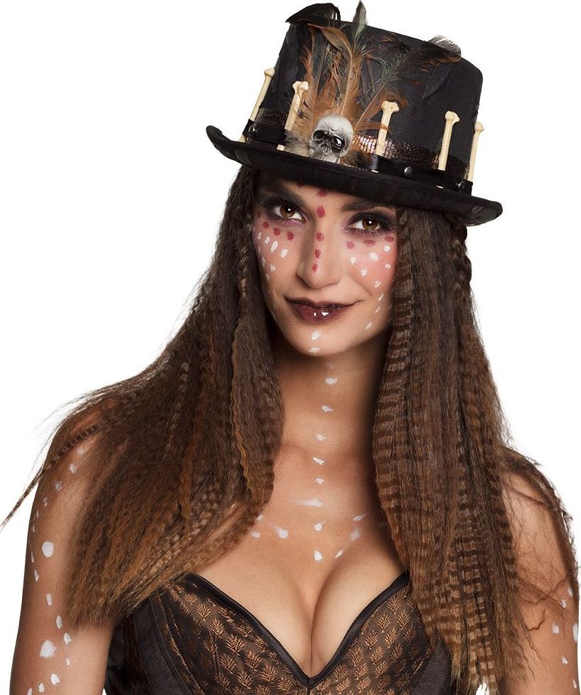 Nana Voodoo Shaman Hoed Zwart