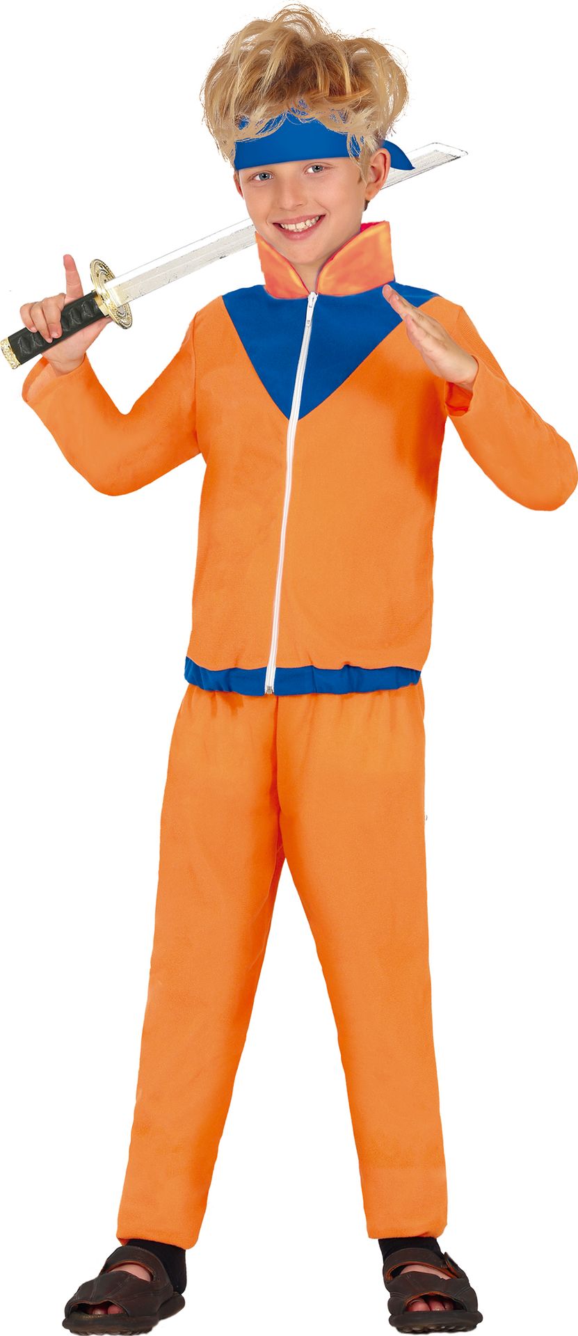 Naruto Shinobi Ninja Kostuum Kind Oranje