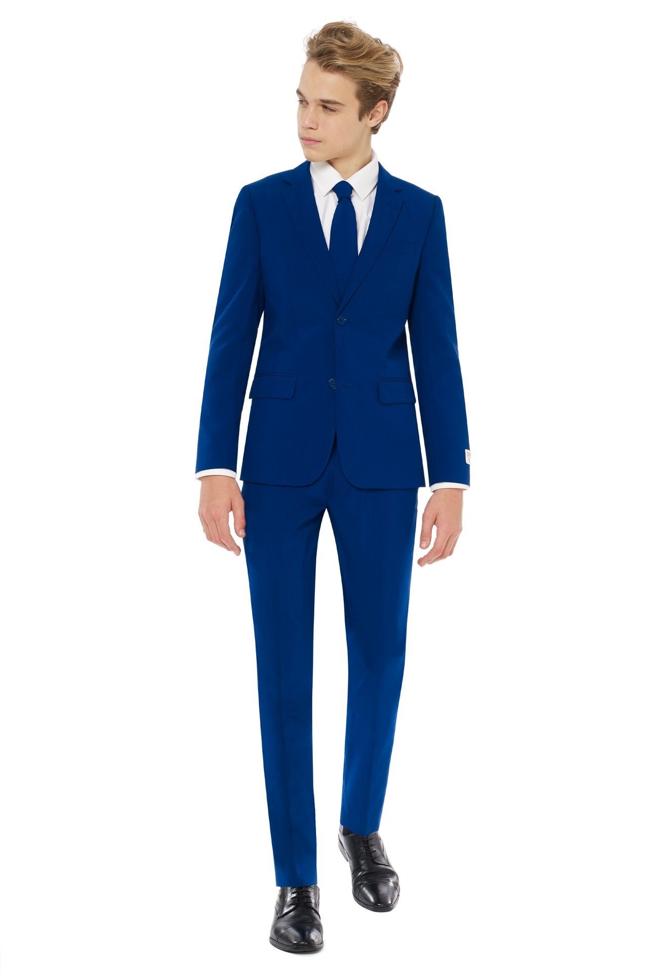 Navy Blauwe Opposuits Kostuum Tieners