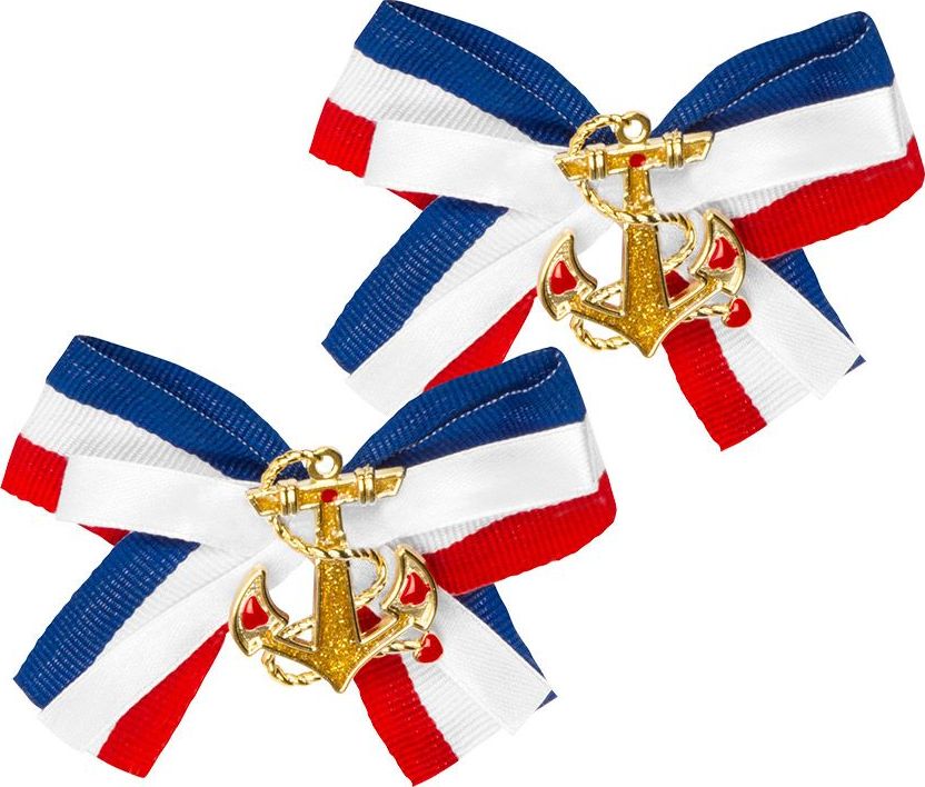 Navy Matroos Haarclips met Anker