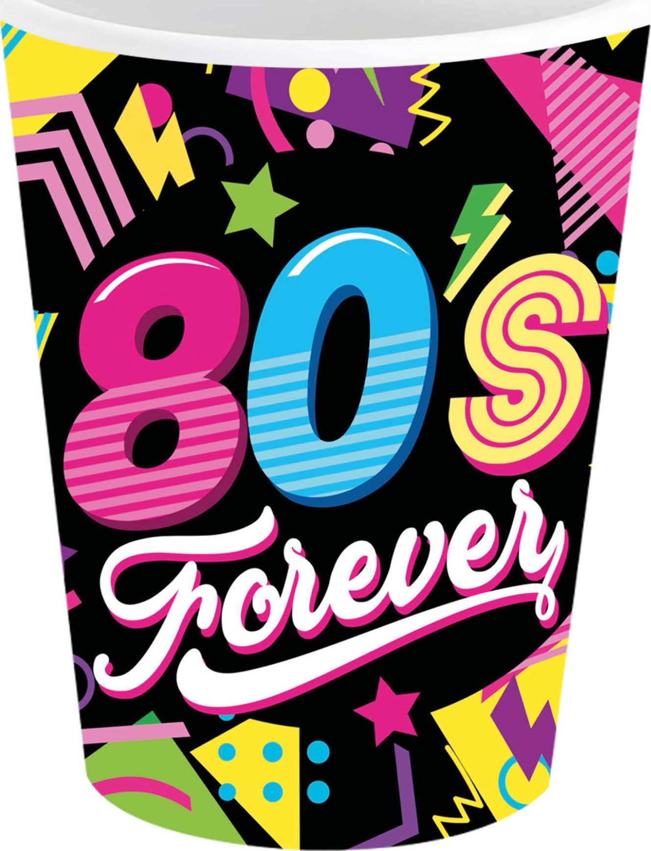 Neon 80's Forever Partybekers